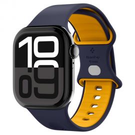 Tamsiai mėlyna apyrankė Apple Watch 6 / 7 / 8 / 9 / 10 / SE (40 / 41 / 42 MM) "Spigen Nano Pop"