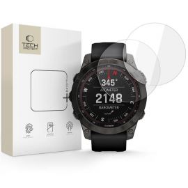 Skaidrus apsauginis stiklas Garmin Fenix 7 / 7 Pro "TECH-PROTECT GLASS FIT+ 2-PACK"