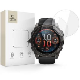 Skaidrus apsauginis stiklas Garmin Fenix 8 (51mm) "TECH-PROTECT GLASS FIT+ 2-PACK"