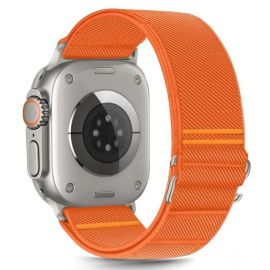 Oranžinė apyrankė Apple Watch 6 / 7 / 8 / 9 / 10 / SE / Ultra 1 / 2 (44 / 45 / 46 / 49 MM) "Tech-Protect Nylon Slip"
