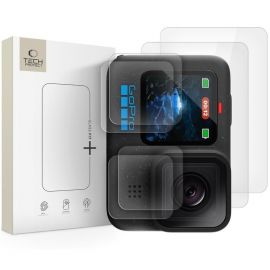 Skaidrus apsauginis stiklas GOPRO HERO 9 / 10 / 11 / 12 "TECH-PROTECT GLASS FIT+ 2-PACK"