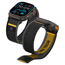 Juoda apyrankė Apple Watch 6 / 7 / 8 / 9 / 10 / SE / Ultra 1 / 2 (44 / 45 / 46 / 49mm) "Spigen Athlex Air"