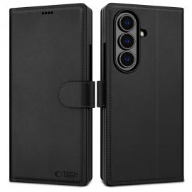Juodas atverčiamas dėklas Samsung Galaxy Z Fold 7 "Tech-Protect Wallet"