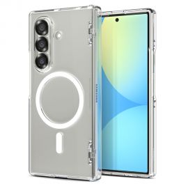 Skaidrus-baltas dėklas Samsung Galaxy Z Fold 7 "Spigen Ultra Hybrid Pro Mag Magsafe"