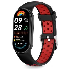 Juoda-raudona apyrankė Xiaomi Smart Band 8 / 9 / 10 / NFC "Tech-Protect Iconband Air"