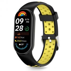 Juoda-geltona apyrankė Xiaomi Smart Band 8 / 9 / 10 / NFC "Tech-Protect Iconband Air"