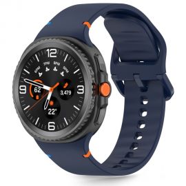 Tamsiai mėlyna silikoninė apyrankė Samsung Galaxy Watch 8 / Classic ( 40 / 44 / 46 MM) "Tech-Protect Silicone"