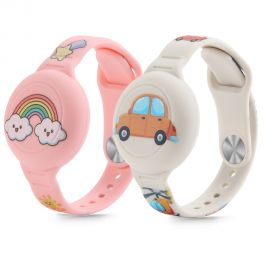 Spalvota apyrankė Apple Airtag 1 / 2 "TECH-PROTECT SMOOTH FOR KIDS 2-PACK"