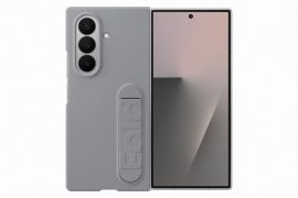 Pilkas originalus dėklas Samsung Galaxy Z Fold 7 "EF-MF966CJE Silicone Cover"