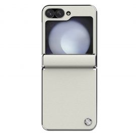 Baltas dėklas Nillkin CamShield Flip telefonui Samsung Galaxy Z Flip 6 / 7 FE