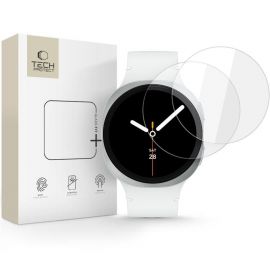Skaidrus apsauginis stiklas Samsung Galaxy Watch 8 (40MM) "TECH-PROTECT GLASS FIT+ 2-PACK"