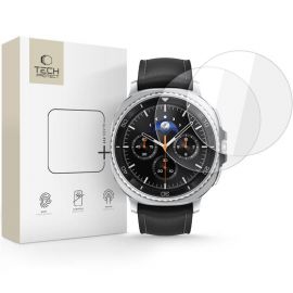 Skaidrus apsauginis stiklas Samsung Galaxy Watch 8 Classic (46 MM) "TECH-PROTECT GLASS FIT+ 2-PACK"