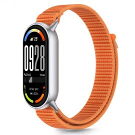 Oranžinė-pilka apyrankė Xiaomi Smart Band 8 / 9 / 10 / NFC "Tech-Protect Nylon Stripe"