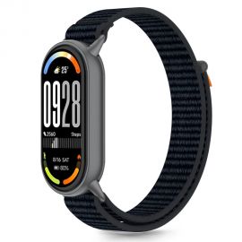 Juoda-oranžinė apyrankė Xiaomi Smart Band 8 / 9 / 10 / NFC "Tech-Protect Nylon Stripe"