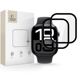 Juodas apsauginis stiklas Apple Watch 10 / 11 (46mm) "TECH-PROTECT GLASS FLEX+ 2-PACK"