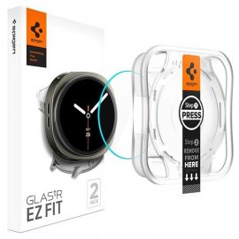 Apsauginis ekrano stikliukas Samsung Galaxy Watch 8 (44mm) "Spigen Glas.Tr Ez Fit" 2vnt