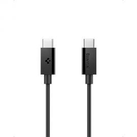 Juodas kabelis "SPIGEN EB6010CC ESSENTIAL TYPE-C CABLE 60W 100CM"