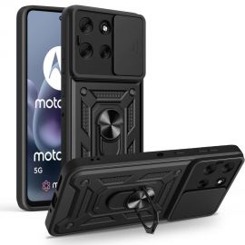 Juodas dėklas Motorola Moto G86 5G "Tech-Protect Camshield Pro"