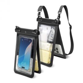 Juodas dėklas atsparus vandeniui "SPIGEN A603 UNIVERSAL WATERPROOF"