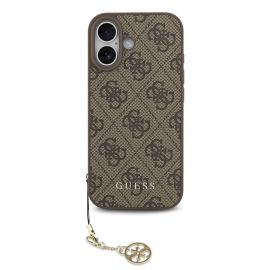 Rudas originalus dėklas Guess 4G Charms telefonui Apple Iphone 17