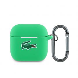 Žalias dėklas AirPods 4 "Lacoste Liquid Silicone Croc Logo"