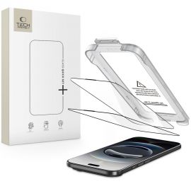 Juodas apsauginis stiklas telefonui Apple Iphone 17 Air " Tech-Protect Quick Set +2-Pack"