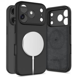 Juodas dėklas Apple Iphone 17 Pro Max "Tech-Protect Silicone Magsafe"