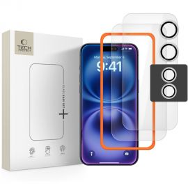 Ekrano ir kameros apsauginis stiklas Apple Iphone 17 "Tech-Protect Easy Set 3-Pack"
