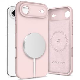 Rausvas dėklas Apple Iphone 17 Air "Tech-Protect Liquid Silicone Magsafe"