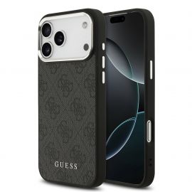 Juodas originalus dėklas Guess 4G MagSafe telefonui Apple iPhone 17 Pro Max