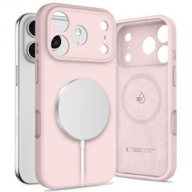 Rausvas dėklas Apple Iphone 17 Pro "Tech-Protect Liquid Silicone Magsafe"