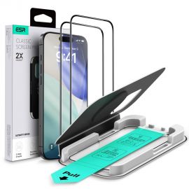 Apsauginis ekrano stikliukas Apple Iphone 16 Pro / 17 "ESR ULTRAFIT TEMPERED GLASS 2-PACK"