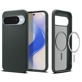 Žalias dėklas Google Pixel 10 / 10 Pro "Spigen Liquid Air Mag Magsafe"