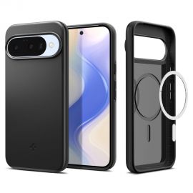 Juodas dėklas Google Pixel 10 / 10 Pro "Spigen Thin Fit Mag Magsafe"