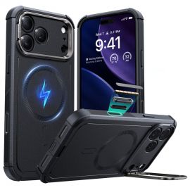 Juodas dėklas Apple Iphone 17 Pro Max "ESR CYBER KICKSTAND MAGSAFE"