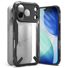 Juodas dėklas Apple Iphone 17 Pro Max "Ringke Fusion X"