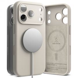 Akmens spalvos dėklas Apple Iphone 17 Pro Max "Ringke Silicone Magnetic Magsafe"