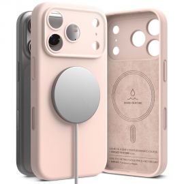 Rausvas dėklas Apple Iphone 17 Pro Max "Ringke Silicone Magnetic Magsafe"