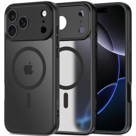 Juodas matinis dėklas telefonui Apple Iphone 17 Pro Max "Tech-Protect Basicmag Magsafe"