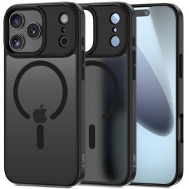 Juodas matinis dėklas Apple Iphone 17 Pro "Tech-Protect Magmat Magsafe"