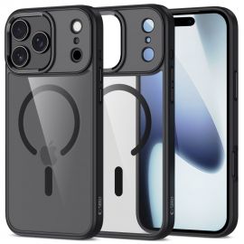 Juodas-skaidrus dėklas Apple Iphone 17 Pro Max "Tech-Protect Magmat Magsafe"
