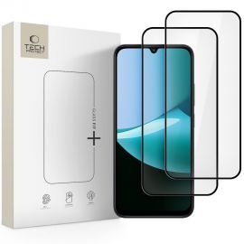Juodas apsauginis ekrano stikliukas Xiaomi Redmi 15C (171mm) / Poco C85 (17mm) "TECH-PROTECT GLASS FIT+ 2-PACK"