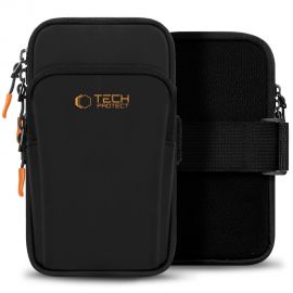 Juodas oranžinis sportinis dėklas ant rankos "TECH-PROTECT M7 UNIVERSAL SPORT ARMBAND"