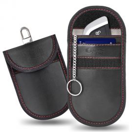 Juodas-raudonas dėklas signalo blokavimui "TECH-PROTECT KLR100 POUCH KEYLESS RFID SIGNAL BLOCKER"