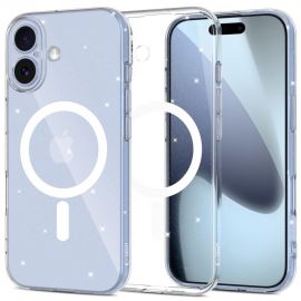 Skaidrus blizgantis dėklas Apple Iphone 17 "Tech-Protect FlexAir Hybrid Magsafe"