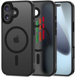 Juodas matinis dėklas telefonui Apple Iphone 17 "Tech-Protect Magmat XT-4 Set Magsafe"