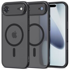 Juodas matinis dėklas Apple Iphone Air "Tech-Protect Magcam Magsafe"