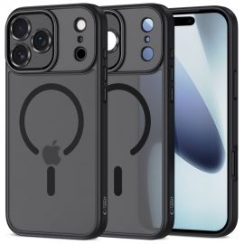 Juodas matinis dėklas Apple Iphone 17 Pro "Tech-Protect Magcam Magsafe"