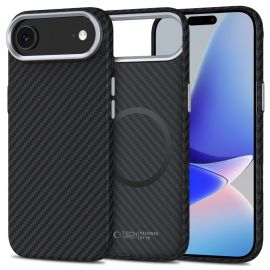 Juodas-sidabrinis dėklas Apple Iphone Air "Tech-Protect Ion Carbon Magsafe"
