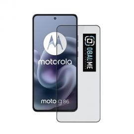 Juodas apsauginis ekrano stikliukas Motorola G86 / G86 Power "OBAL:ME 5D Glass Screen Protector"
